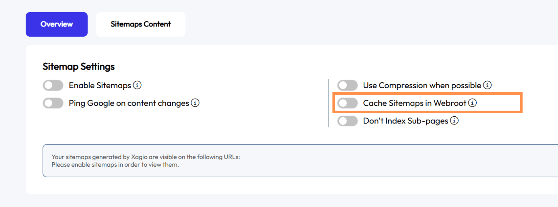 Cache Sitemap